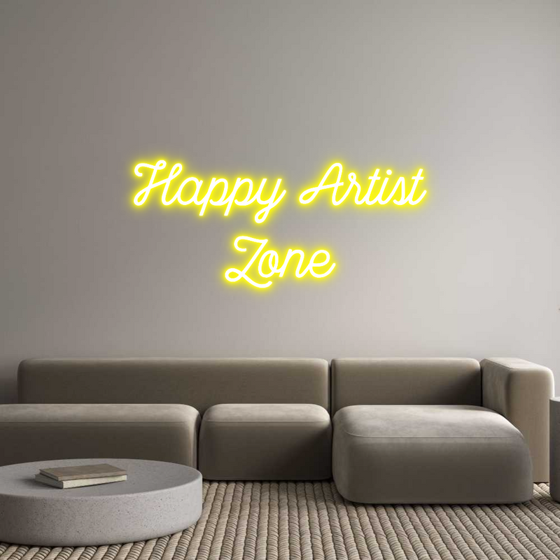 Custom Neon: Happy Artist
...