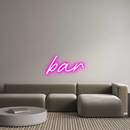 Custom Neon: bar