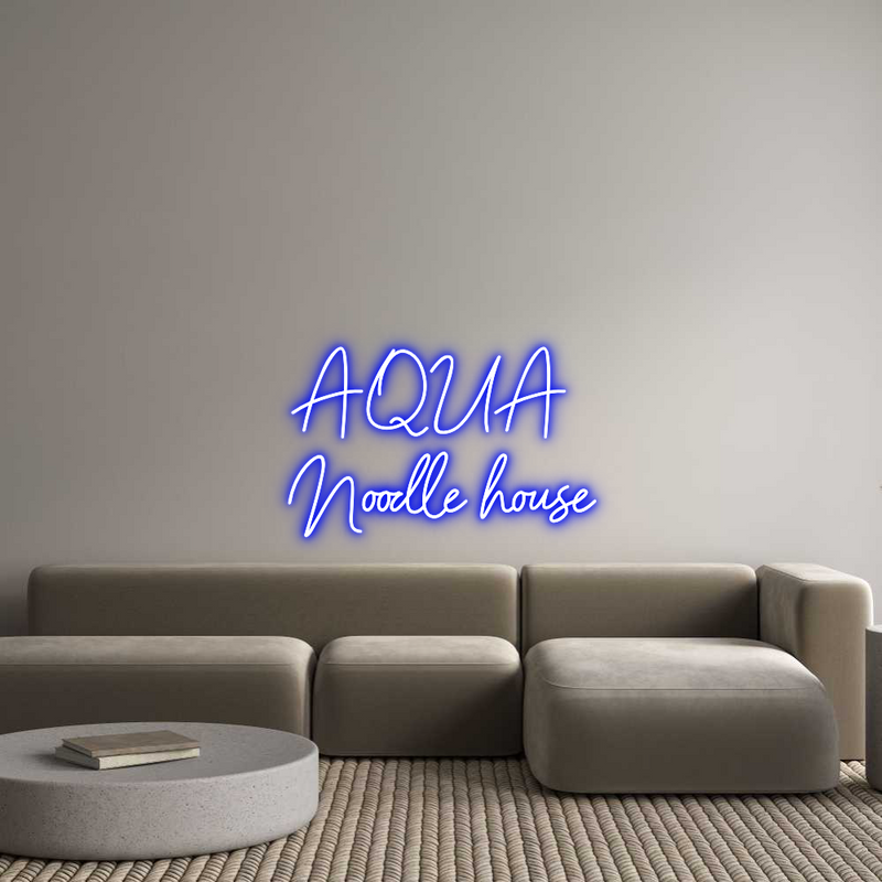 Custom Neon: AQUA 
Noodle...