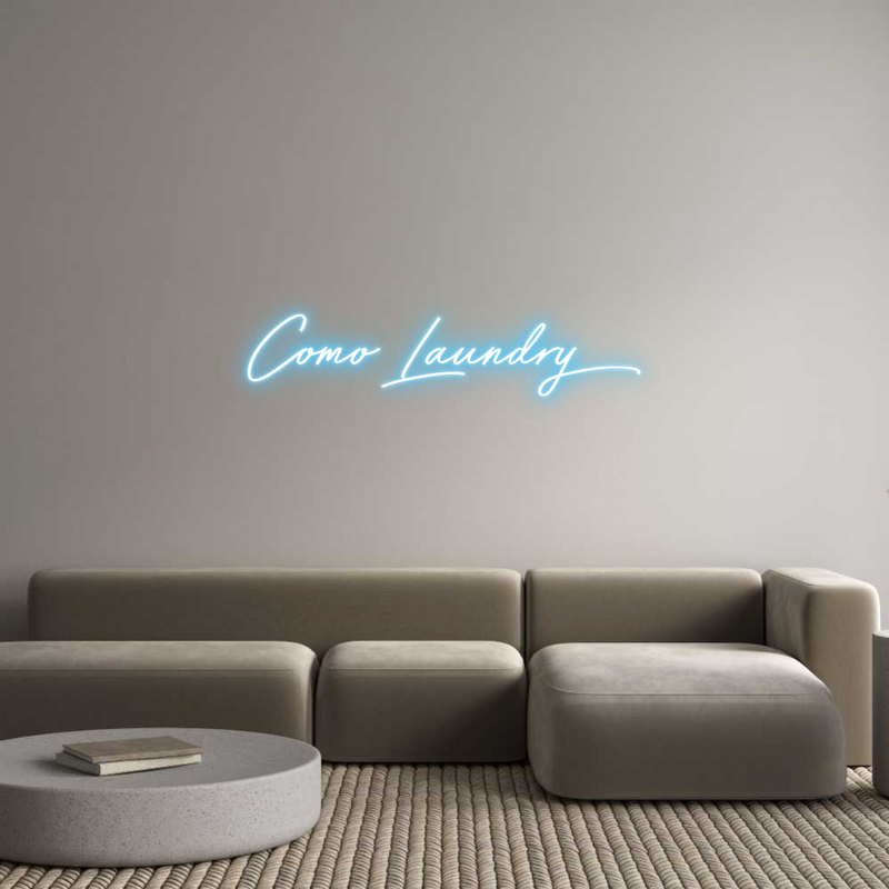 Custom Neon: Como Laundry