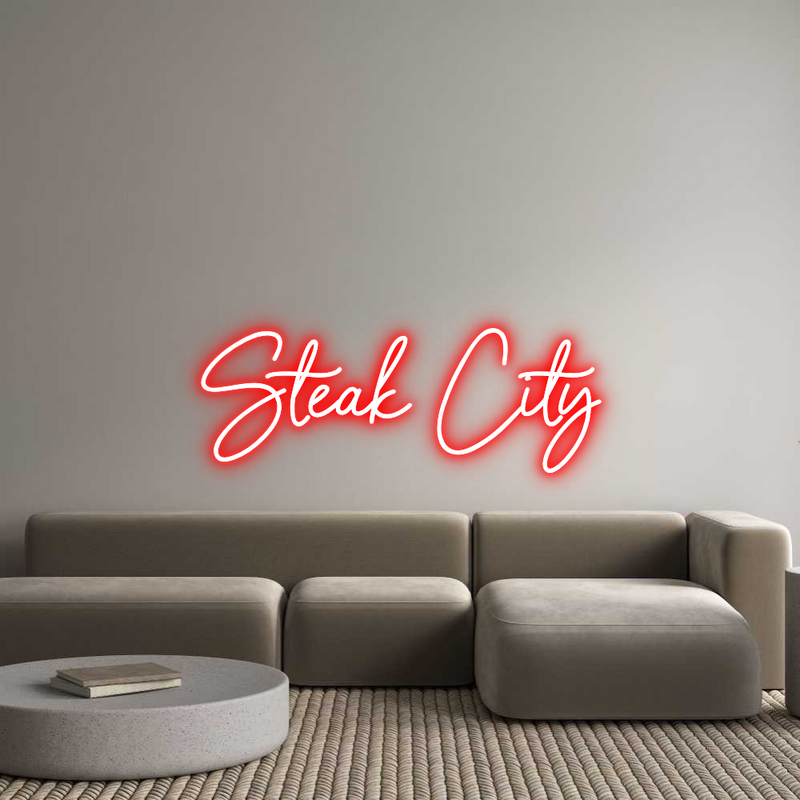 Custom Neon: Steak City