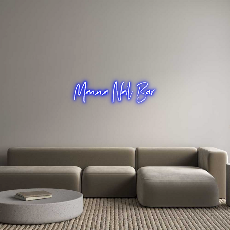 Custom Neon: Manna Nail Bar