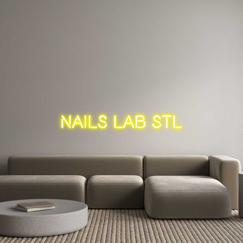 Custom Neon: NAILS  LAB  STL