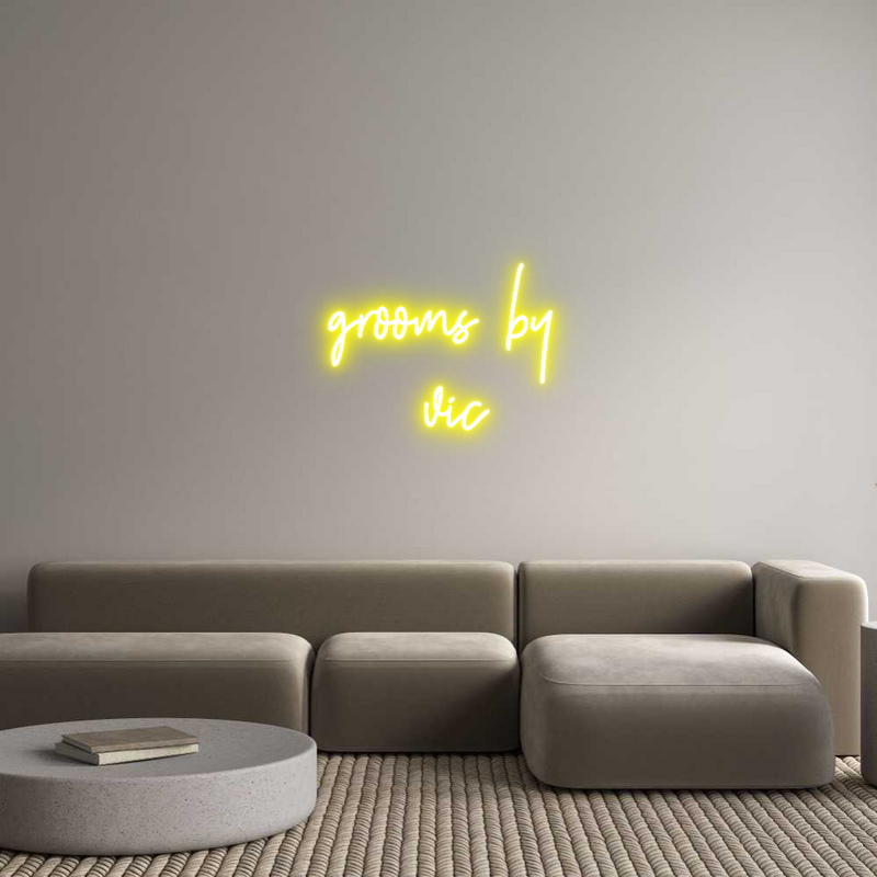 Custom Neon: grooms by 
vic