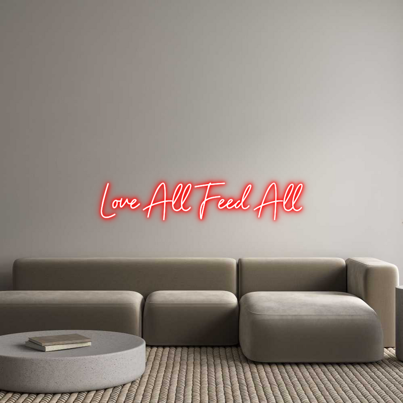 Custom Neon: Love All Feed...