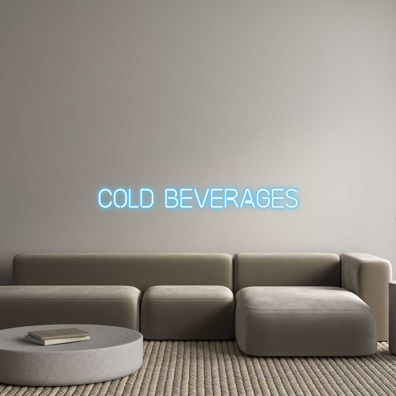 Custom Neon: COLD BEVERAGES