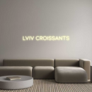 Custom Neon: LVIV CROISSANTS