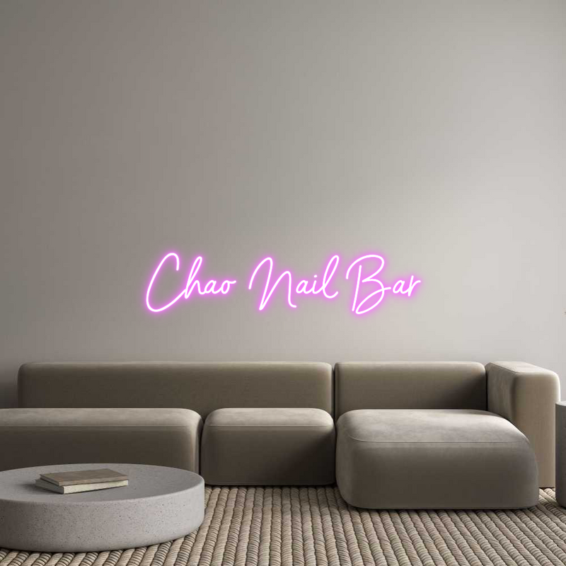 Custom Neon: Chao Nail Bar