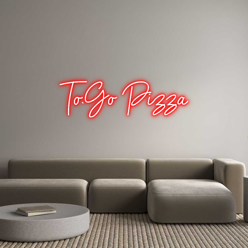 Custom Neon: To.Go Pizza