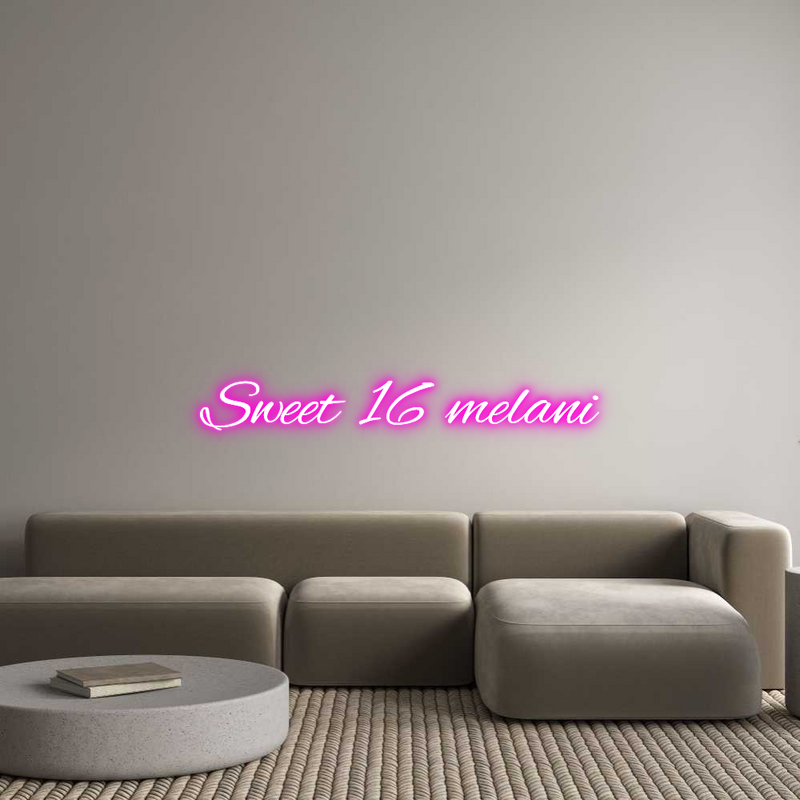 Custom Neon: Sweet 16 melani