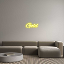 Custom Neon: Gold