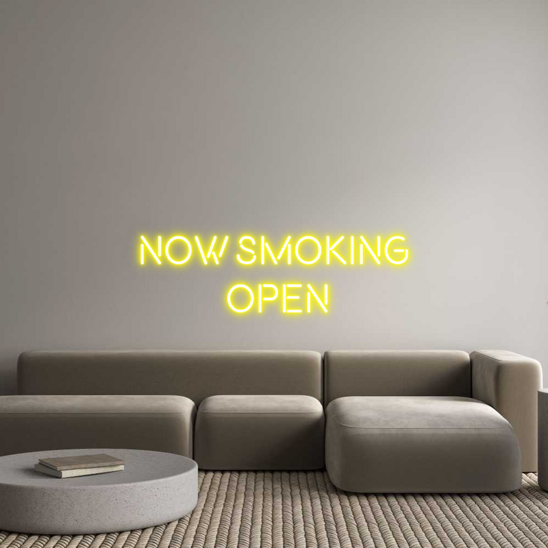 Custom Neon: NOW SMOKING 
...