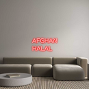 Custom Neon: AFGHAN 
HALAL