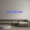 Custom Neon: fuck my baby ...