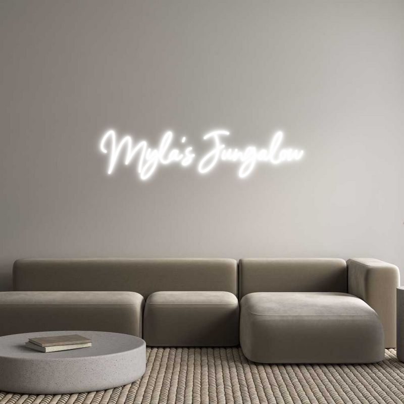 Custom Neon: Myla's Jungalow