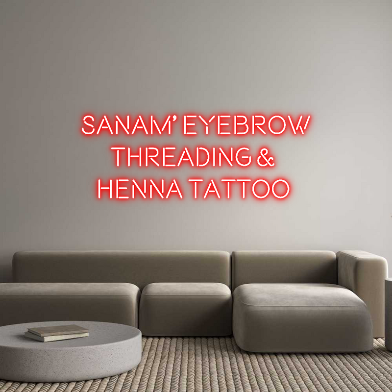 Custom Neon: Sanam’ Eyebro...