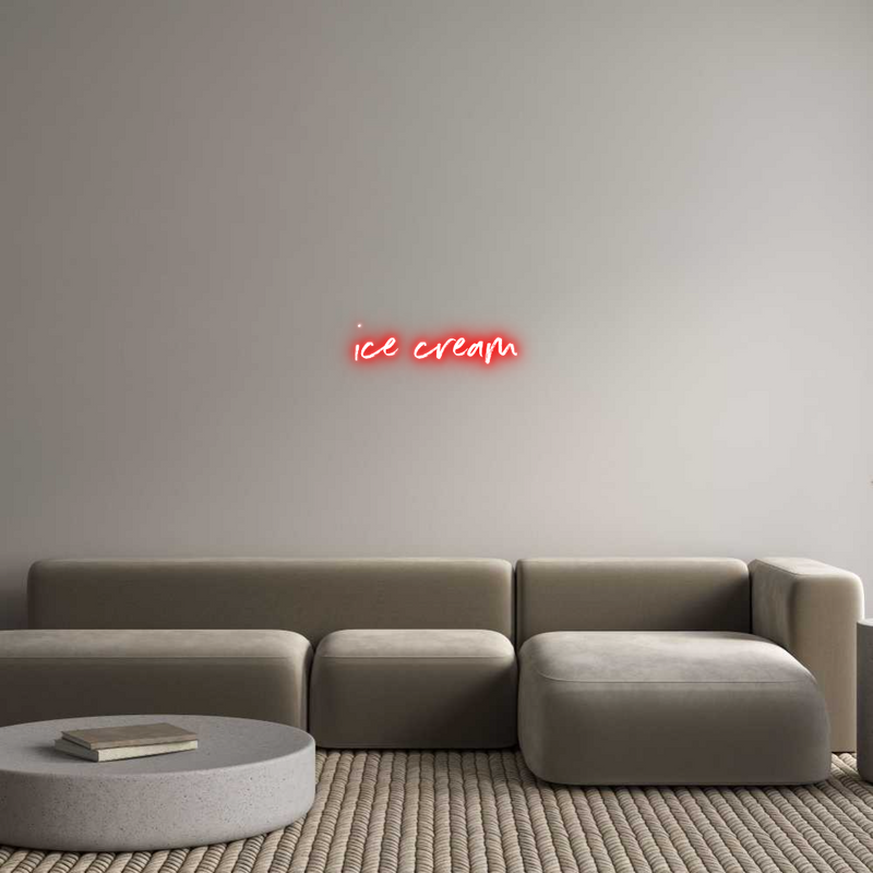 Custom Neon: ice cream