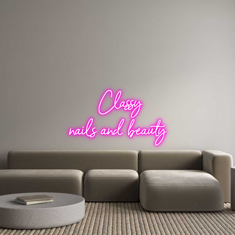 Custom Neon: Classy
nails...