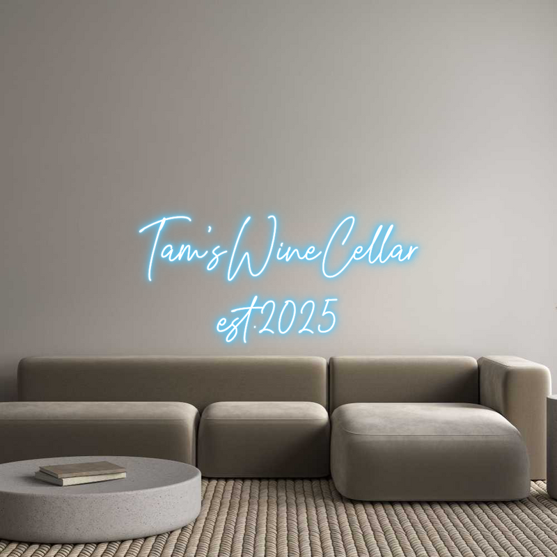 Custom Neon: Tam’sWineCell...