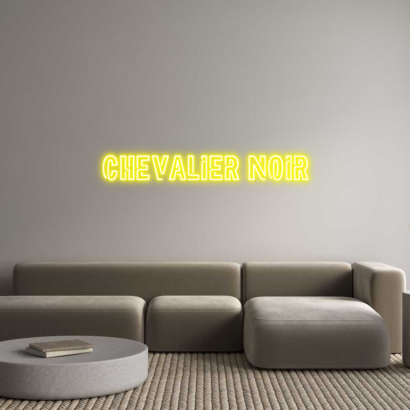 Custom Neon: Chevalier Noir