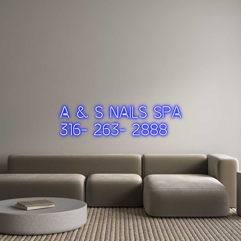 Custom Neon: A & S Nails S...