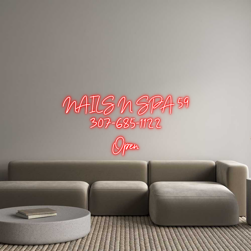 Custom Neon: NAILS N SPA 5...
