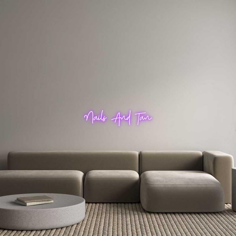 Custom Neon: Nails And Tan