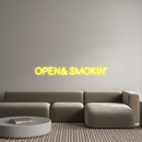 Custom Neon: OPEN & SMOKIN'