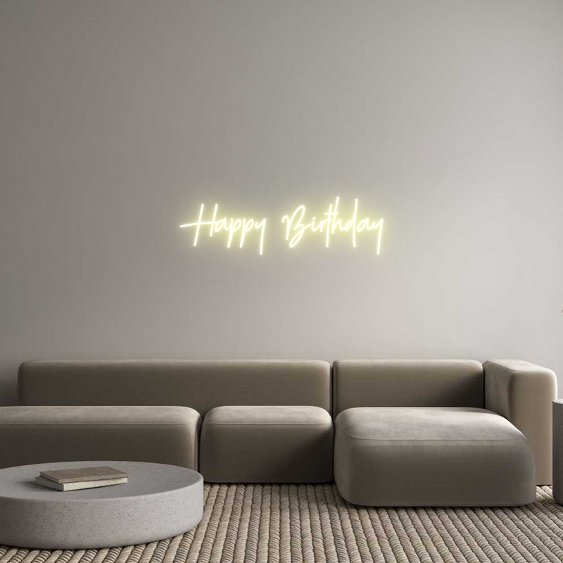 Custom Neon: Happy Birthday