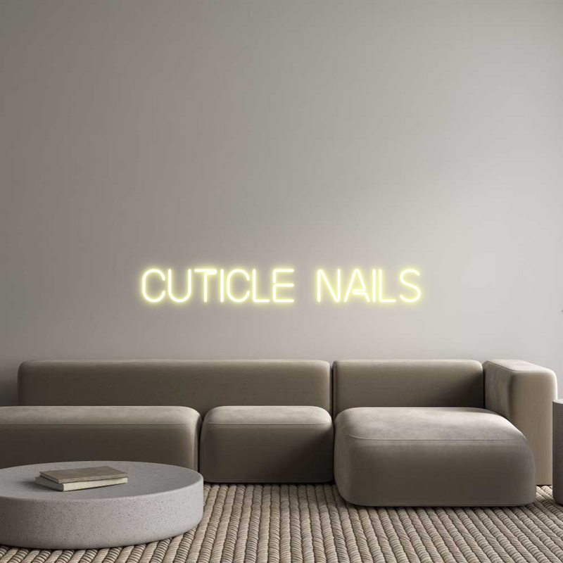 Custom Neon: cuticle nails
