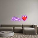 Custom Neon: Riley ❤️