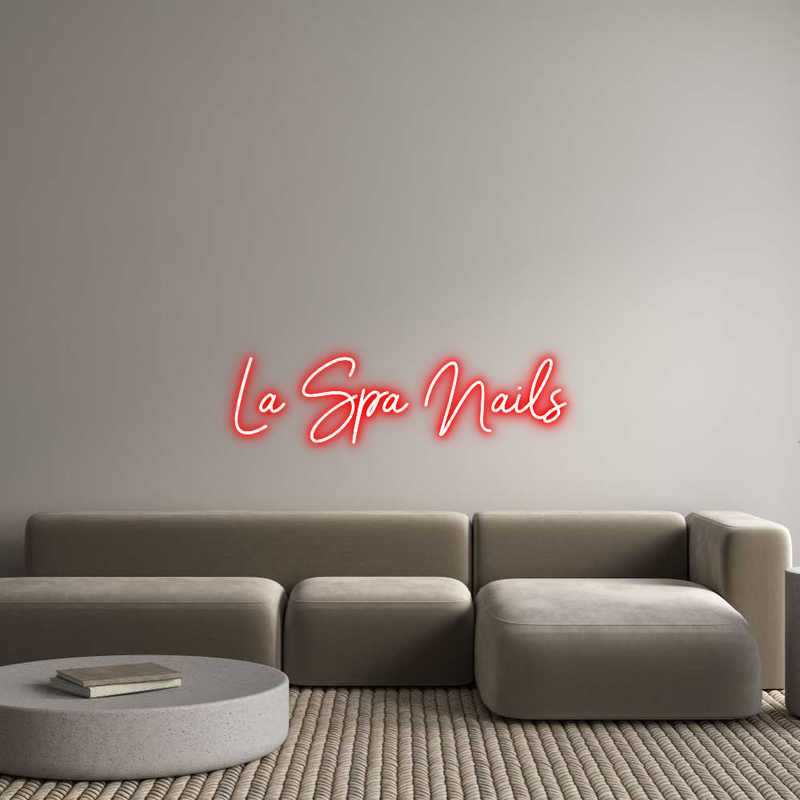 Custom Neon: La Spa Nails