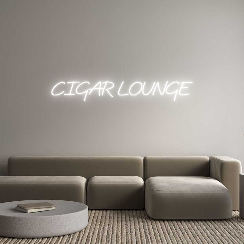 Custom Neon: CIGAR LOUNGE