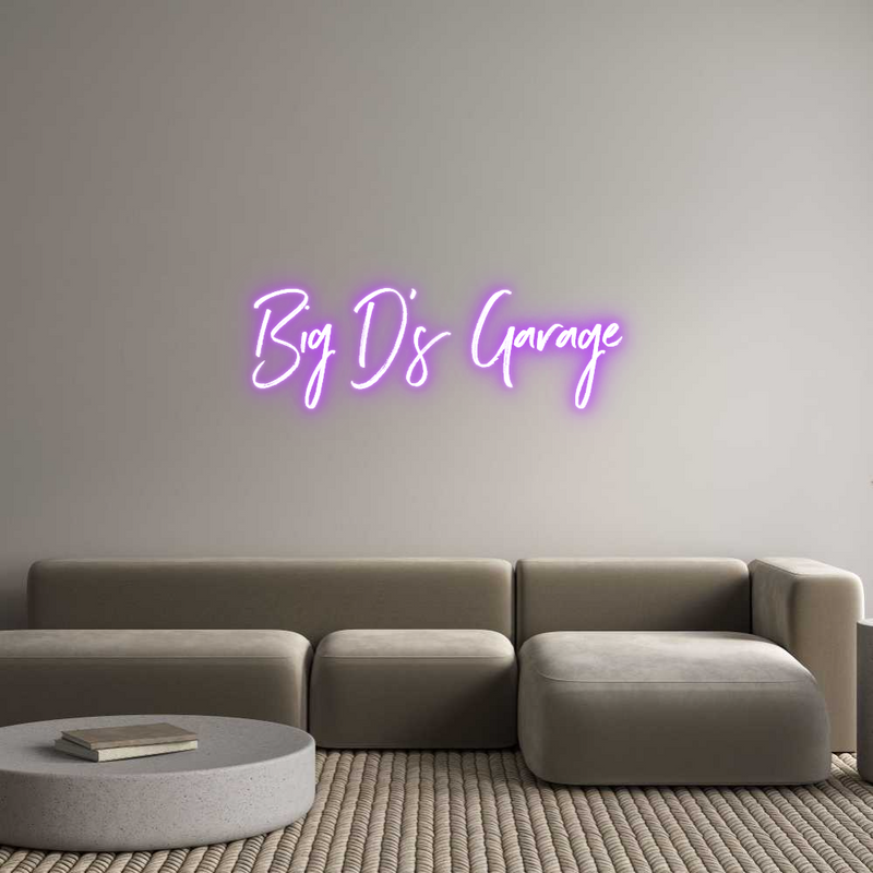 Custom Neon: Big D's Garage