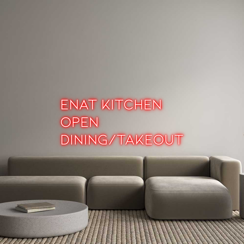 Custom Neon: Enat kitchen ...