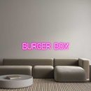 Custom Neon: BURGER BOX