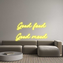 Custom Neon: Good food

...