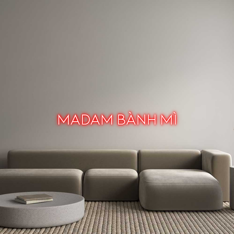 Custom Neon: MADAM BÀNH MÌ
