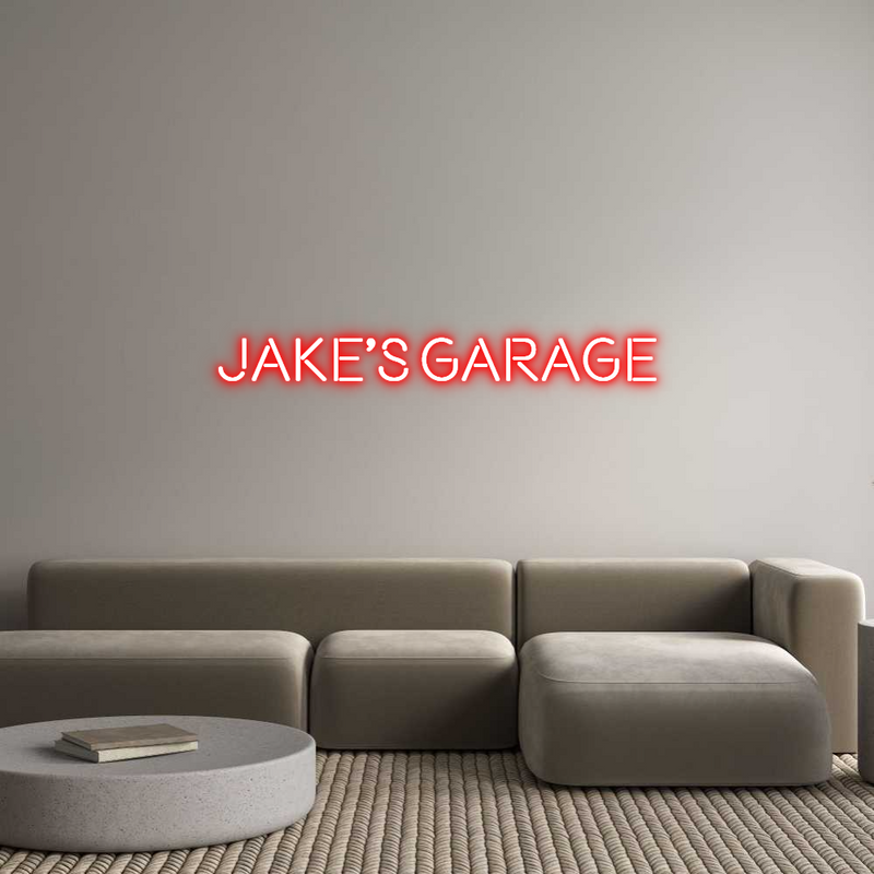 Custom Neon: JAKE'S GARAGE