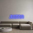 Custom Neon: JUSTIN