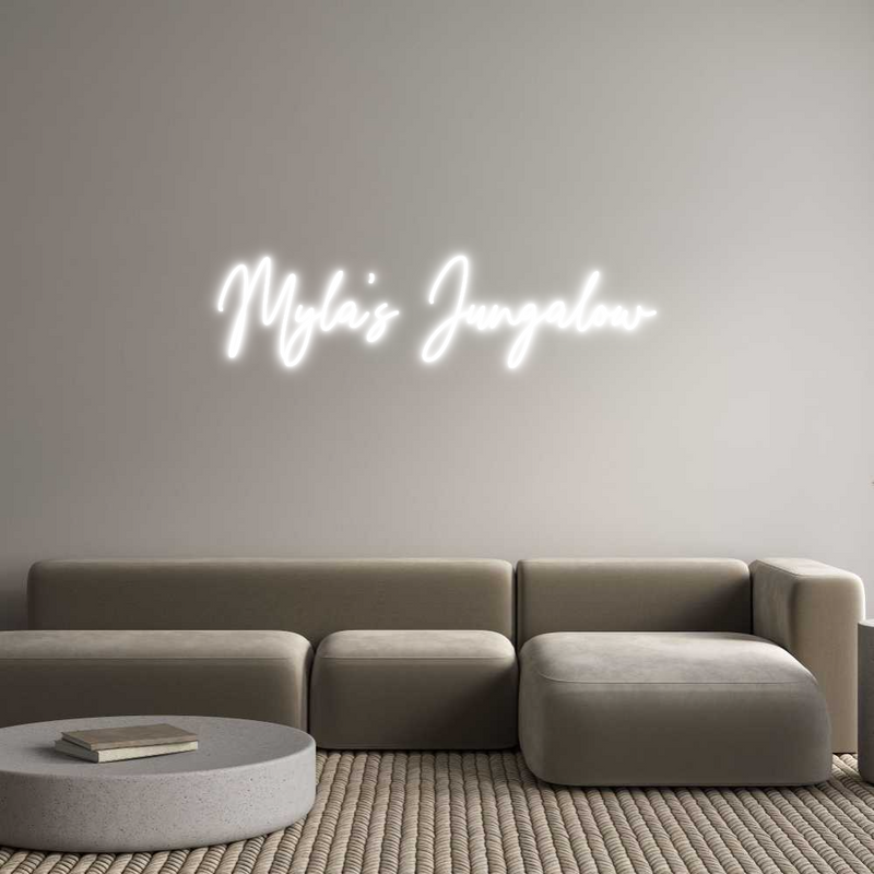 Custom Neon: Myla's Jungalow