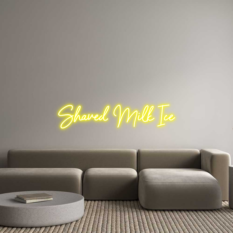 Custom Neon: Shaved Milk Ice