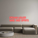 Custom Neon: Crown liquor ...