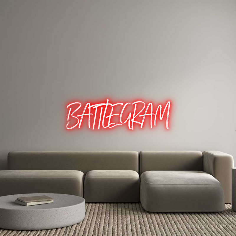 Custom Neon: BATTLEGRAM