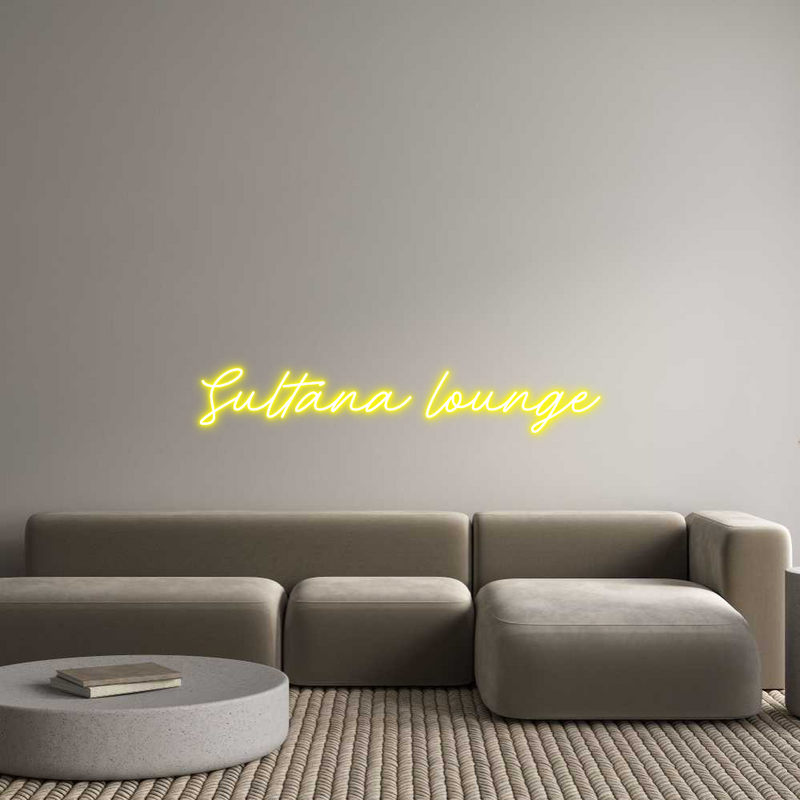 Custom Neon: Sultana lounge