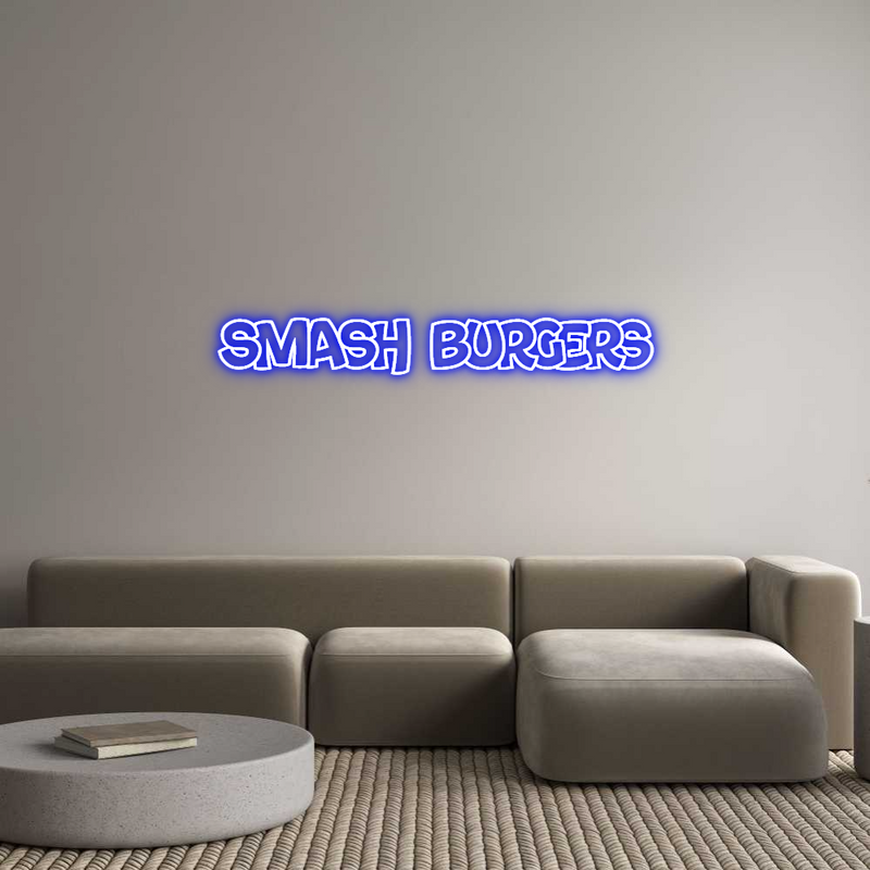 Custom Neon: Smash Burgers