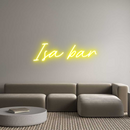 Custom Neon: Isa bar