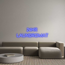 Custom Neon: 24HR 
LAUNDR...