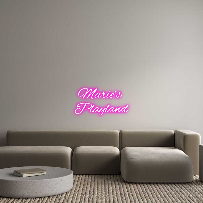Custom Neon: Marie's 
Pla...