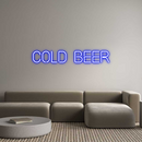 Custom Neon: COLD BEER